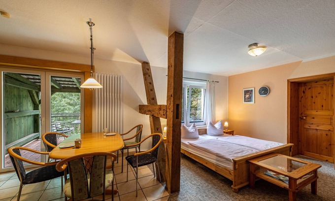Feldberger Seenlandschaft Apartamento | Apartamento 'Ferienwohnung Wels' con balcón y Wi-Fi