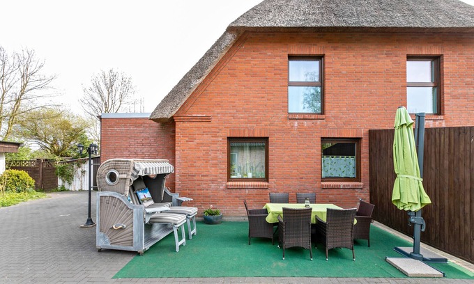 Wesselburener Deichhausen Apartamento | Apartamento 'Ferienwohnung Nordlicht' con jardín compartido y Wi-Fi