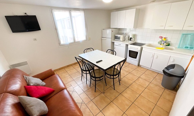 Saint-Martin-en-Campagne Apartamento | Apartamento-Baño con ducha-Vista al patio-Familiar
