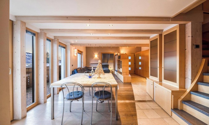 Castello-Molina di Fiemme Apartamento | Apartamento "La Pratolina Attico" con vistas a la montaña y balcón