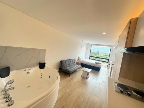 Chia Apartamento | Apartaestudio con Jacuzzi privado y vista a las montanas!