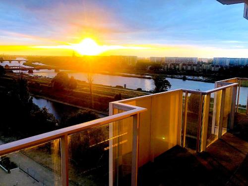 Psie Pole Apartamento | Apartament z tarasem i widokiem na Odrę