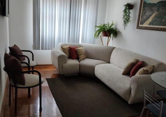 Ponta da Praia Apartamento | Apartamento 2 dormitórios, wifi, ponta da praia, predio em frente ao mar - Santos