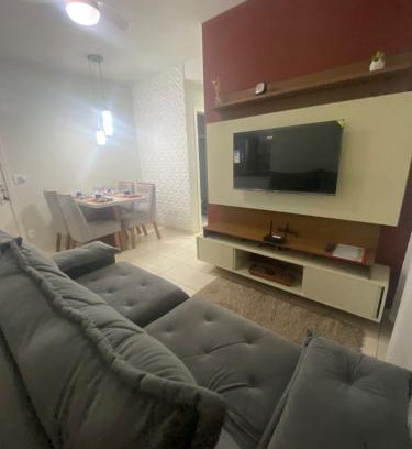 Sao Diogo II Apartamento | Apartamento com AR Condicionado, Condomínio aconchegante com piscina 2 Qts