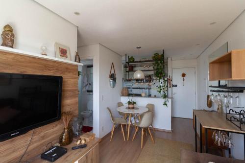 Sao Paulo Apartamento | Apartamento com lazer, wi-fi e garagem em Jaragua
