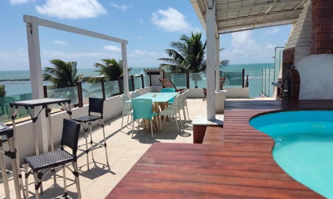 Barra de Tabatinga Apartamento | Apartamento Duplex beira Mar