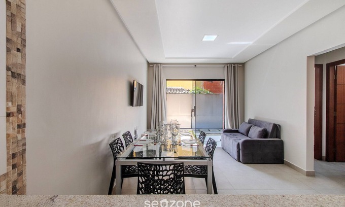 Taperapua Beach Apartamento | Apartamento Moderno a 280m da Praia AST0103
