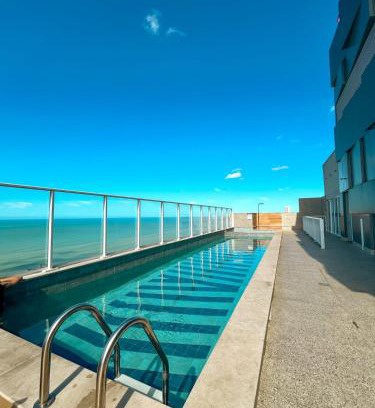 Praia de Itaparica Apartamento | Apartamento Pé na Areia com Piscina e Vista Mar ao lado do Itaparica Food Park
