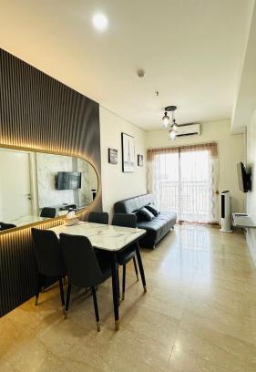 Kesawan Apartamento | Apartemen Podomoro View Kota 2BR lantai 17 Full perabot