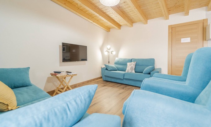 San Martin de Rubiales Apartamento | Apartamento 'Agua' con jardín compartido, balcón y Wi-Fi