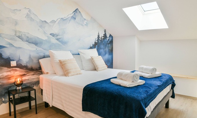 Saint-Pierre-d'Albigny Apartamento | Apartamento 'Entre Cimes Et Vignes - Clim Wifi' con vistas a la montaña, Wi-Fi y aire acondicionado