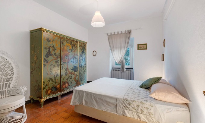 Castiglione Chiavarese Apartamento | Apartamento 'Casetta' con vistas a la montaña y jardín compartido
