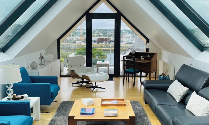 Perros-Guirec Apartamento | Apartamento clasificado 4 * 110 m2, vista al mar PERROS-GUIREC, muy luminoso, orientación sur.