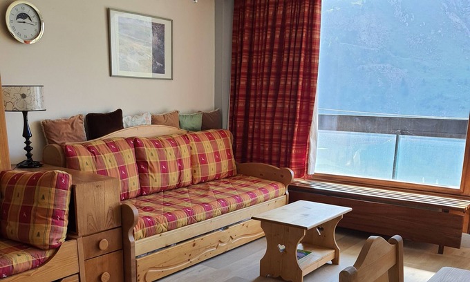 Tignes le Lac Apartamento | Apartamento de 44 m², al pie de las pistas, magnífica vista de Tovière y el lago.
