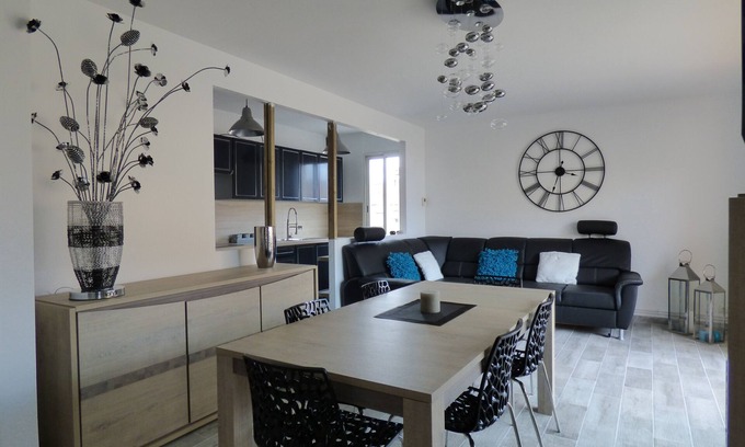 Valras-Plage Apartamento | Apartamento 85m², vista al mar, totalmente reformado, se admiten mascotas, mar 50 m