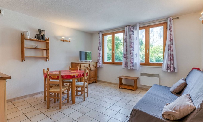 Le Bourg-d'Oisans Apartamento | Apartamento 'A4 Lapin' con vistas a la montaña, jardín compartido y Wi-Fi