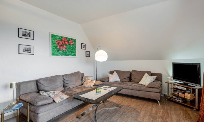 Stinteck Apartamento | Apartamento 'Abendsonne' con jardín compartido, balcón y Wi-Fi