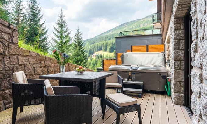 Spindleruv Mlyn Apartamento | Apartment Adélka 104, private wellness - whirlpool, sauna, parking