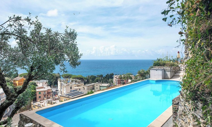 Pieve Ligure Apartamento | Apartamento 'Agriturismo Le Pale - Giuli 2' con vistas al mar, Wi-Fi y aire acondicionado