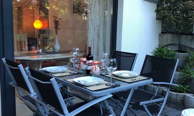 Oberteuringen Apartamento | Apartamento y en una zona tranquila con una hermosa terraza, cerca del lago de Constanza. Messe Friedrichshafen