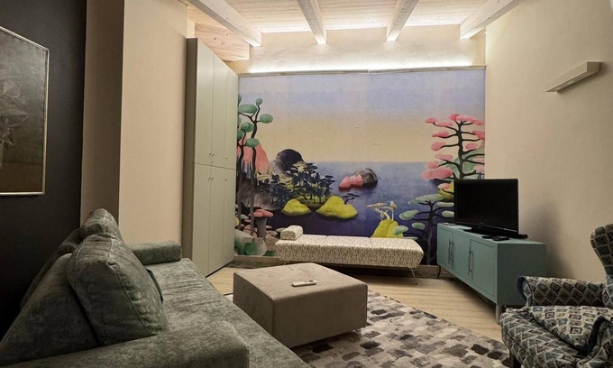 Guardamiglio Apartamento | Apartamento 'Aperto' con Wi-Fi y aire acondicionado