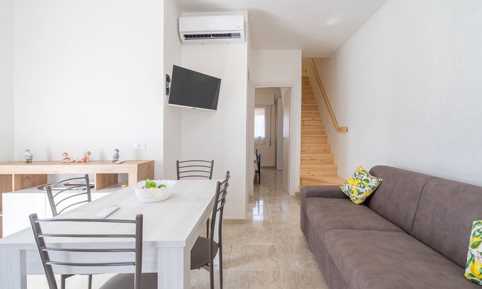 Fondo Morte Apartamento | Apartamento 'Appartamento Nemo' con vistas al mar, Wi-Fi y aire acondicionado