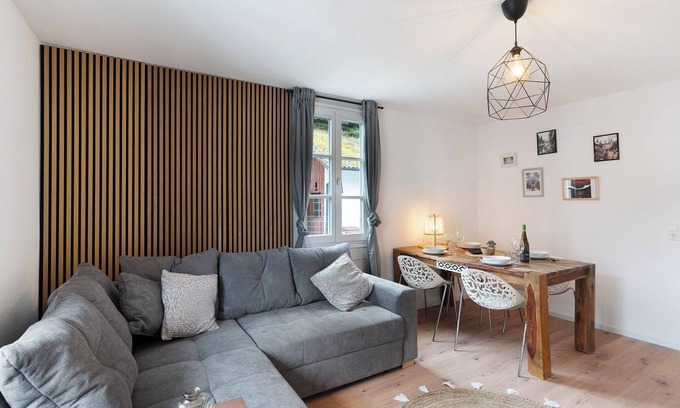 Buehlertal Apartamento | Apartamento 'Appartement Waldblick' con vistas a la montaña, jardín compartido y Wi-Fi