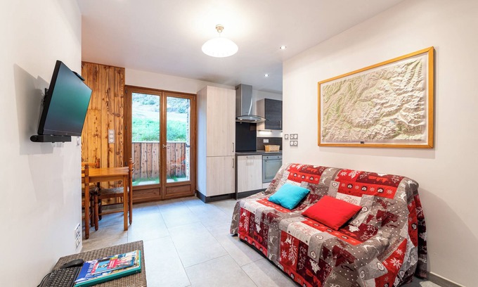 Lanslevillard Apartamento | Apartamento 'Appartement - Lanslevillard' con terraza privada y Wi-Fi