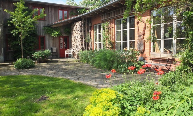 Horst Apartamento | Apartamento 'Atelierwohnung Hof Kranichmoor' con terraza privada, jardín compartido y Wi-Fi