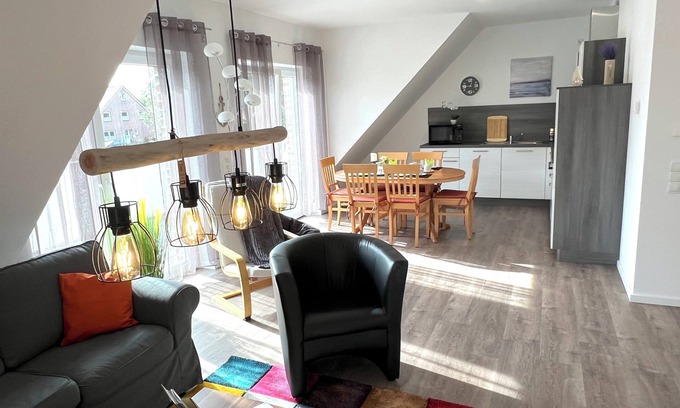Papenburg Apartamento | Apartment "Atlantis" Papenburg 2SZ EBK Free Wifi Large roof terrace New building