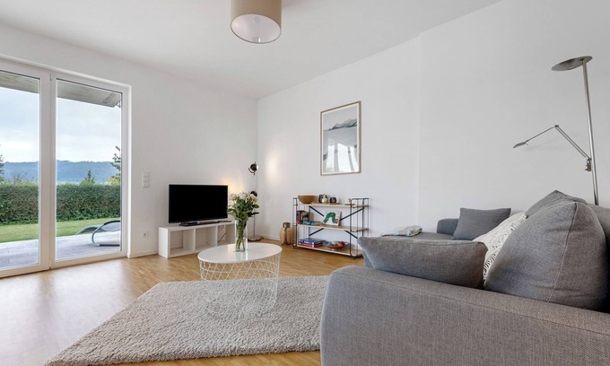Bad Essen Apartamento | Apartamento 'Auszeit am Wiehengebirge' con vistas a la montaña, terraza privada y Wi-Fi