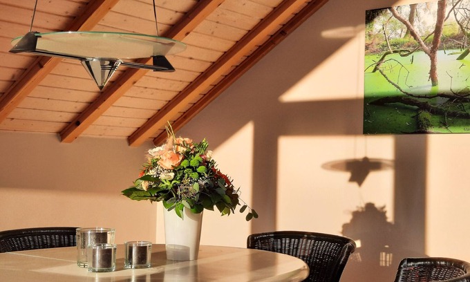 Frommern Apartamento | Apartamento 'Bilderhaus' con vistas a la montaña, jardín compartido y Wi-Fi