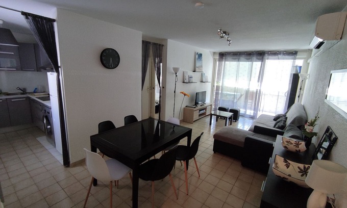 Carnon-Plage Apartamento | Apartamento junto al mar para 2 a 6 personas.