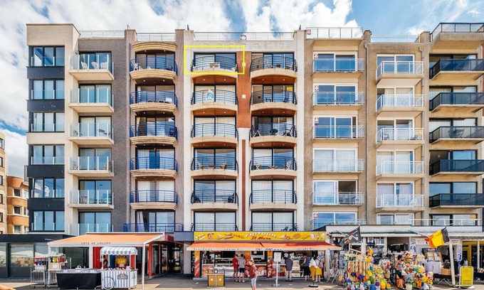 Koksijde-Bad Apartamento | Apartamento en Zeedijk con vista al mar