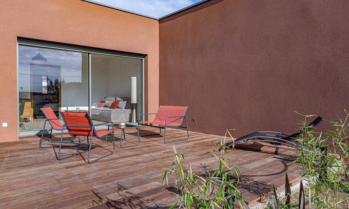 Vernosc-les-Annonay Apartamento | Apartamento "Casa Zen" con terraza privada, jardín privado y Wi-Fi