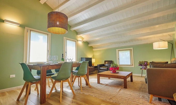 Latisana Apartamento | Apartamento 'Ca' Marano Green' con piscina compartida, Wi-Fi y aire acondicionado