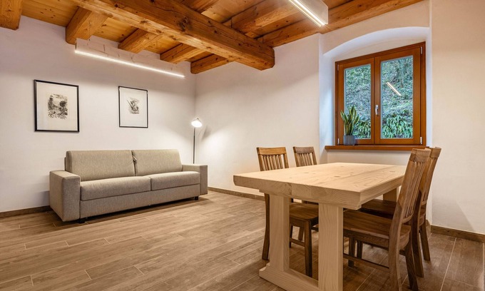 Ville del Monte Apartamento | Apartamento 'Casa Al Mulino 2' con vistas a la montaña, jardín compartido y Wi-Fi