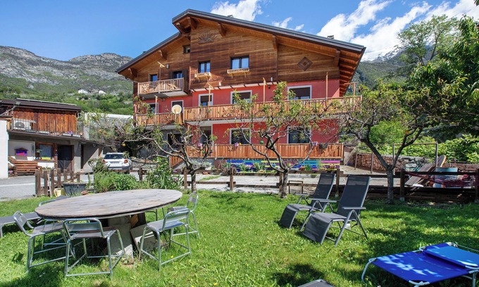 Panorama Apartamento | Apartamento "Casa Michod - Nonno Marcel" con vistas a las montañas, jardín compartido y Wi-Fi