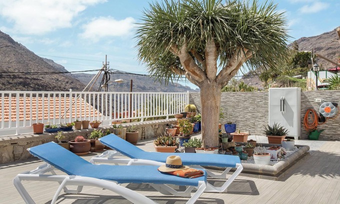Mogan Apartamento | Apartamento 'Casa Paco' con vistas a la montaña, Wi-Fi rápido, aire acondicionado y terraza