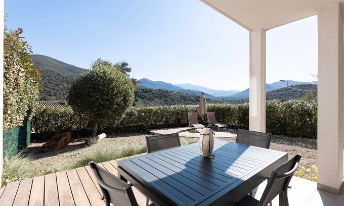 Ponte-Leccia Apartamento | Apartamento 'Cismonte' con vistas a la montaña, terraza privada y Wi-Fi