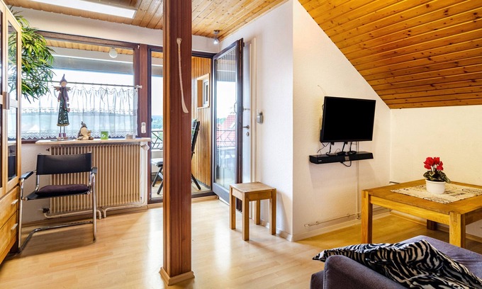 Bingen Apartamento | Apartamento 'Dachwohnung Schneider Bingen' con balcón, Wi-Fi y aire acondicionado