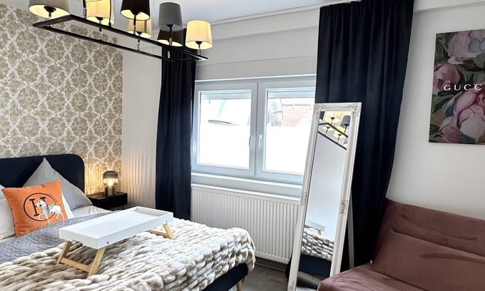 Duisburg Sud Apartamento | Apartamento 'Deluxe Appartement Mit Terrasse' con terraza compartida y Wi-Fi