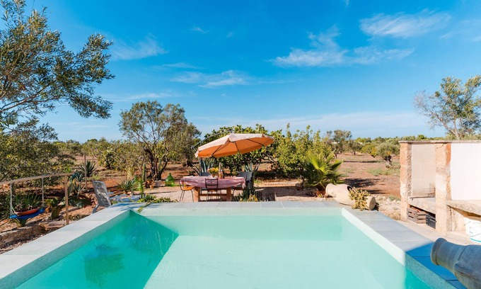 Marina di Mancaversa Apartamento | Apartamento 'E Case Tu Bertu - Gallipoli' con piscina privada, terraza privada y aire acondicionado