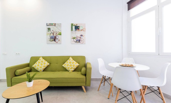 Los Tilos Apartamento | Apartamento "El Andén de la Estación 2" Cerca de la Playa con Aire acondicionado