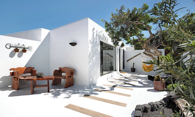 Arrecife Apartamento | Apartamento "El Jable" con vistas a la montaña, jardín, aire acondicionado y Wi-Fi