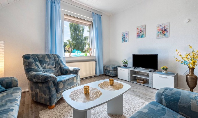 Buende Apartamento | Apartamento 'Elseaue' con jardín privado y Wi-Fi