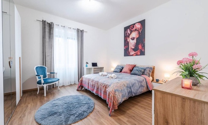 Brescia Apartamento | Apartamento 'Essenza Moderna' con balcón, Wi-Fi y aire acondicionado