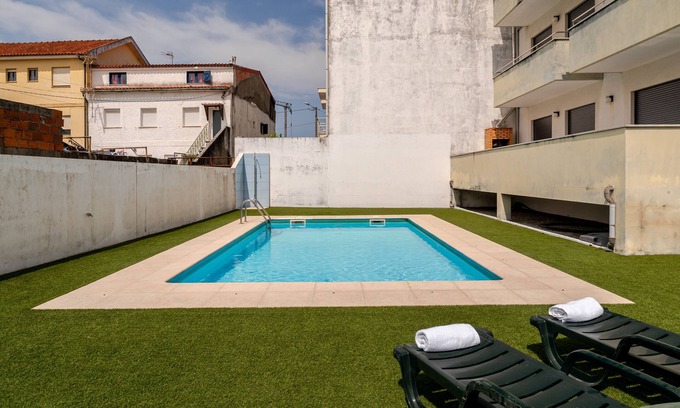 Apulia Apartamento | Apartamento 'Estrelinha Do Mar' con piscina compartida, Wi-Fi y aire acondicionado