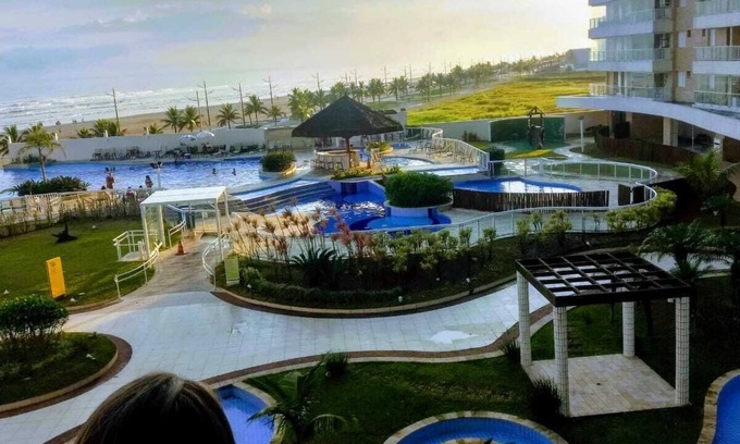 Mirim Apartamento | Apartamento frente al mar Pie en la arena con balcón Goumert