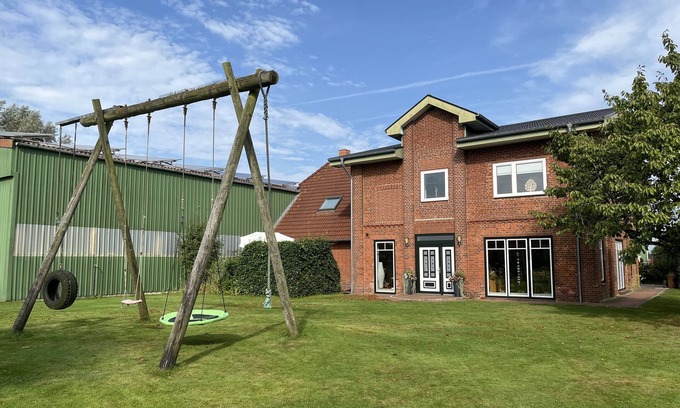Lehe Apartamento | Apartamento 'Ferienhof Anke Thiede' con terraza privada, jardín compartido y Wi-Fi